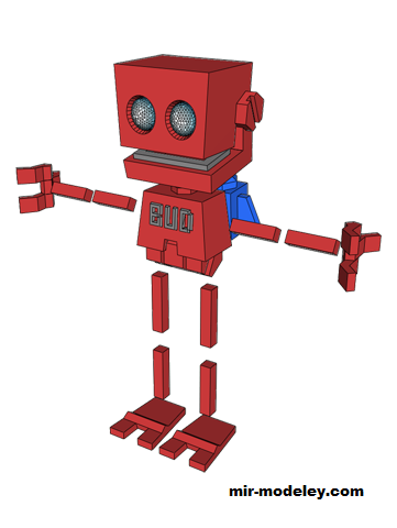 №19155 - Робот BUD (Botanical Utility Droid) (MooNFish) из бумаги