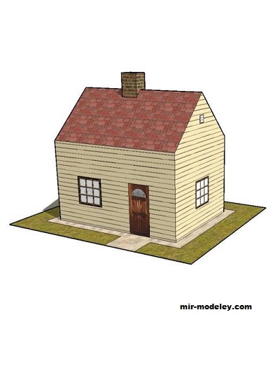 №19100 - Simple House (Papermau) из бумаги