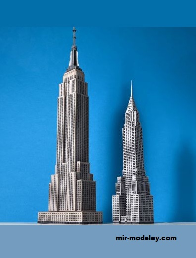 №19060 - Empire State Building & Chrysler Building (Kacanonon) из бумаги