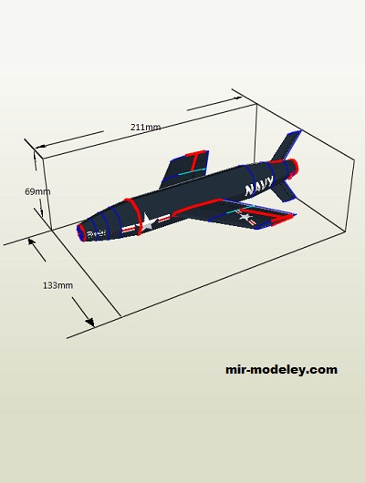 №19139 - Regulus-1 cruise missile (Eric Truax) из бумаги