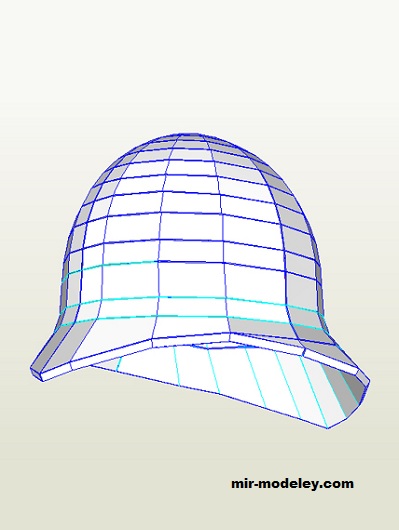 №19127 - Victorian Pith helmet (D-Mind) из бумаги