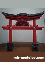 №19068 - Genshin Impact Torii Gate (rmat2004) из бумаги