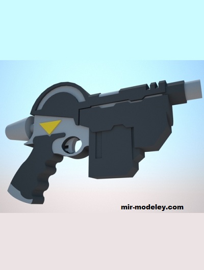 №19137 - Judge Dredd MK-II Lawgiver (Rebostar) из бумаги