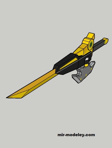 №19149 - Меч Assist Weapon (Rmat2004) из бумаги