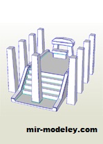 №19104 - Tabletop Temple (D-Mind) из бумаги