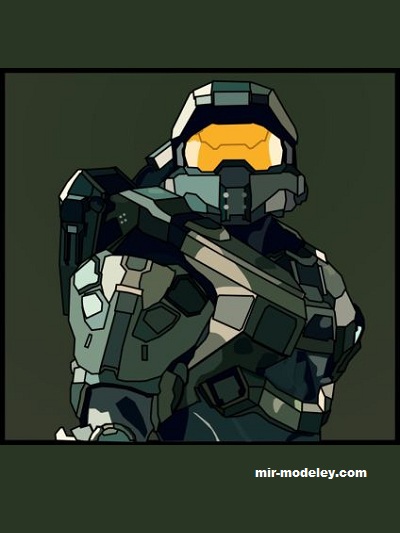 №19185 - Halo 4 masterchief full armor (HELENILDO NUKLES DAS NEVES JUNIOR) из бумаги
