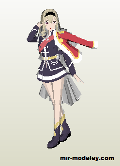 №19225 - Claudine Saijo (RageBurster) из бумаги