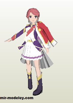 №19226 - Futaba Isurugi (RageBurster) из бумаги