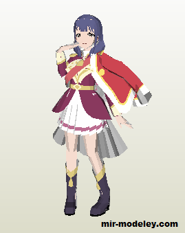 №19223 - Kaoruko Hanayagi (RageBurster) из бумаги