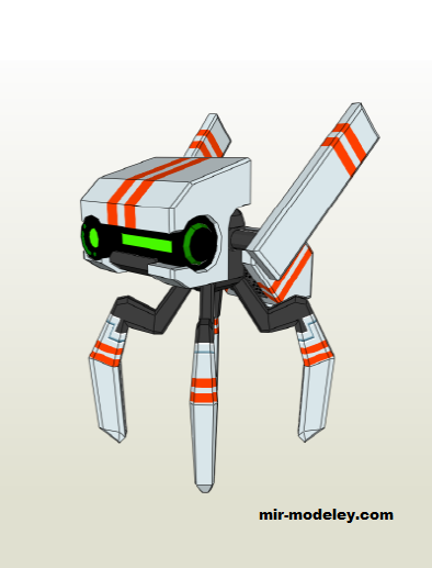 №19167 - Robot (zxc6713) из бумаги