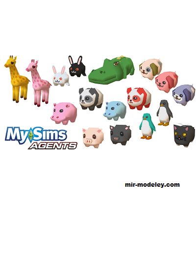 №19258 - Chibi animals (MooNFishr) из бумаги