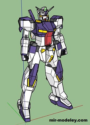 №19159 - Робот Gundam Kestrel (rmat2004) из бумаги