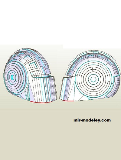№19168 - CASCO DE TIME TRAVELLER (BOBBY) из бумаги