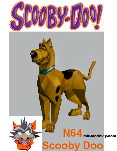 №19309 - Scooby-Doo Dog \ Скуби-Ду (Corbak) из бумаги