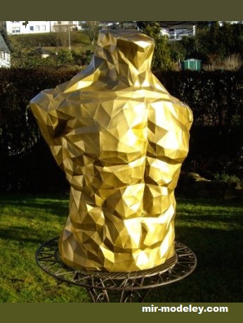 №19350 - GOLDEN MAN (WOLLY) из бумаги