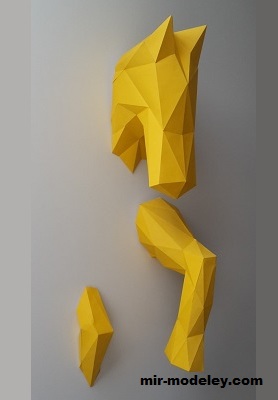 №19351 - Wall Horse (Stefan Kimmer) из бумаги