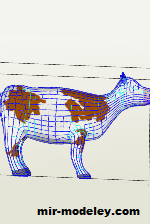 №19345 - Cow (Pato) из бумаги