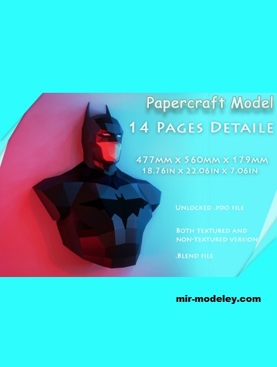 №19331 - The Batman's Bust (DCinhalen Comics) из бумаги