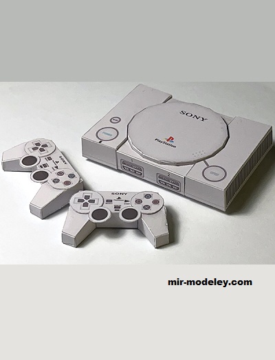 №19428 - A Low Poly Model of PlayStation (Kacanonon) из бумаги