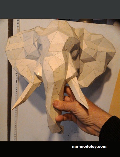№19359 - Elephant (Richard Damian) из бумаги