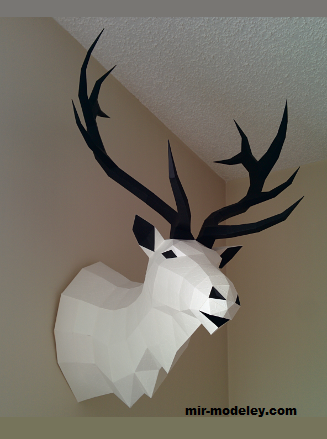 №19361 - Elk Head Mount ( Gedelgo) из бумаги