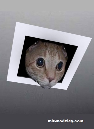 №19418 - Ceiling cat again... (Bongmaster) из бумаги