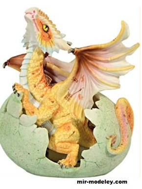 №19414 - Вылупляющийся дракон / Haching dragon (schneck007) из бумаги
