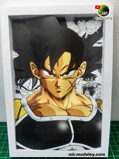 №19468 - Бардок / Bardock (craft tama) из бумаги