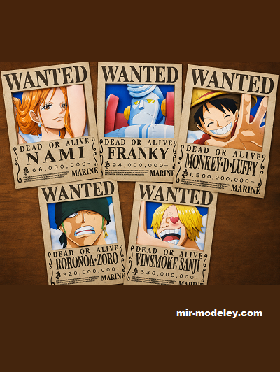 №19469 - Плакат розыска 1 / Wanted poster 1 (craft tama) из бумаги