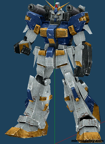 №19496 - Гандам RX-78-6 «Мадрок» / Gundam RX-78-6 Mudrock (craft tama) из бумаги