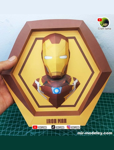 №19467 - Железный человек / Iron Man (craft tama) из бумаги
