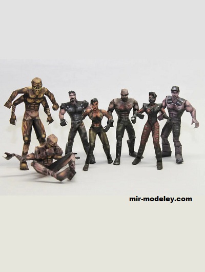 №19546 - Воины 2 / Characters 2 (Metalfist) из бумаги