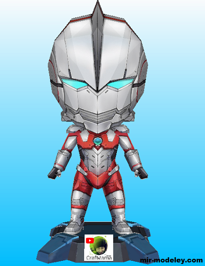 №19485 - Ультрамен / Ultraman (craft tama) из бумаги