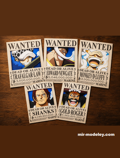 №19472 - Плакат розыска 3 / Wanted poster 3 (craft tama) из бумаги