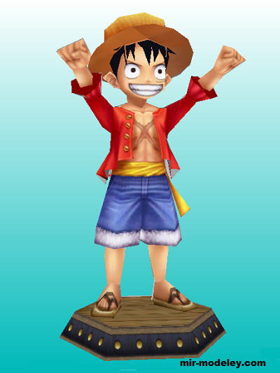 №19480 - Манки Д. Луффи / Monkey D. Luffy (Ver.2) (craft tama) из бумаги