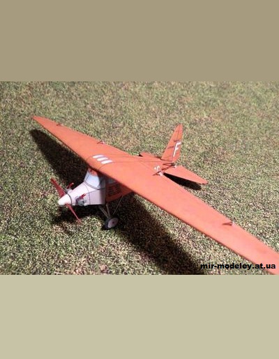 №1921 - Спортивный самолет Peyret Mauboussin PM-X (Criquet) из бумаги