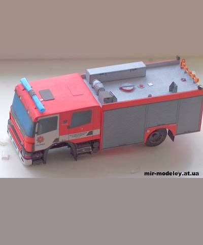 №1927 - Пожарная машина CAS K24S Scania Spitfire г. Паланга (Литва) [Перекрас PMHT-003] из бумаги