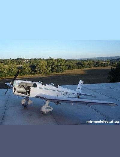 №1902 - Легкий многоцелевой самолет Caudron C.600 Ailgon (Criquet) из бумаги