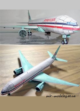 №1944 - Boeing 777-200 [ABC 2005-11] из бумаги