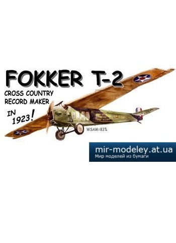 №1913 - Бомбардировщик-торпедоносец Fokker T-2 [Fiddlers Green] из бумаги