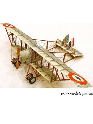 №1943 - Letadlo Caudron G III [ABC 1988-01] из бумаги