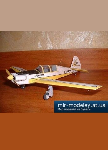 №1906 - Спортивный самолет Dalotel DM 165 Viking (Criquet) из бумаги