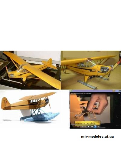 №1911 - Легкий двухместный самолёт Piper J-3 Cub [Новая версия Fiddlers Green] из бумаги