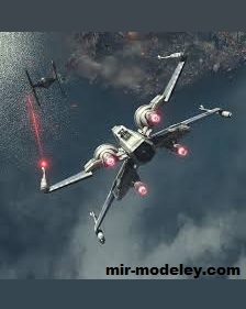№19657 - Звездный истребитель X-Wing Альянса повстанцев (Slawek) из бумаги