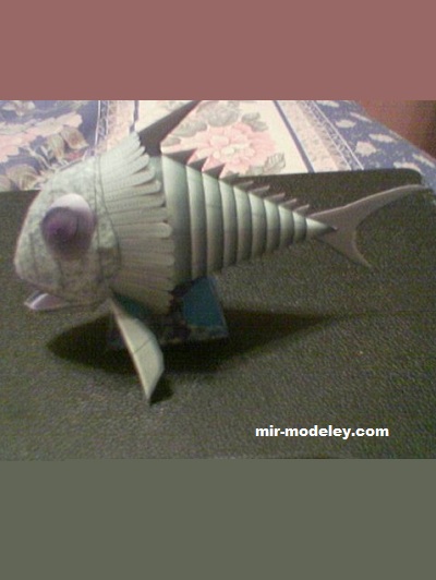 №19577 - Рыба-ужас / Terror Fish (Gary Pilsworth) из бумаги