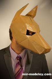 №19565 - Маска Анубиса / Anubis dog mask (Noah) из бумаги