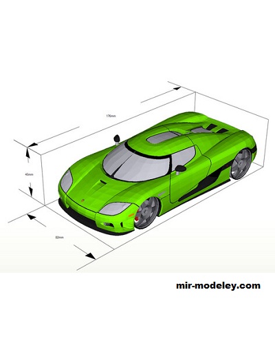 №19664 - Koenigsegg CCX из бумаги