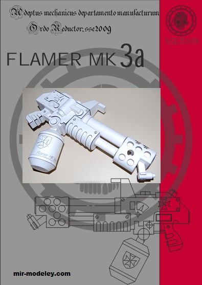 №19922 - Огнемет Flamer Mk3a (Eli Patoroch) из бумаги