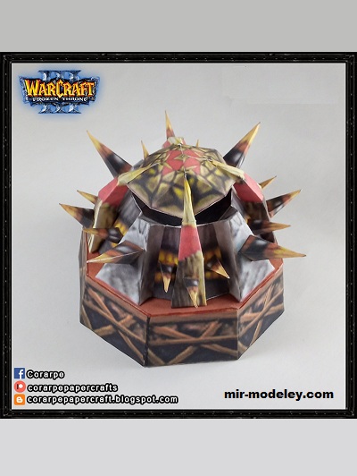 №20145 - Логово орков / Orc Burrow (Corarpe Papercrafts) из бумаги