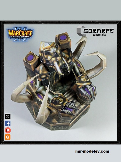 №20149 - Храм проклятых / Temple of the Dammed (Corarpe Papercrafts) из бумаги